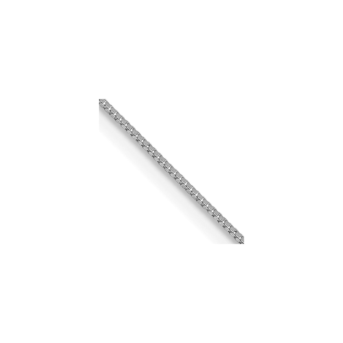 GC 14K White Gold 18 inch .5mm Box with Lobster Clasp Chain