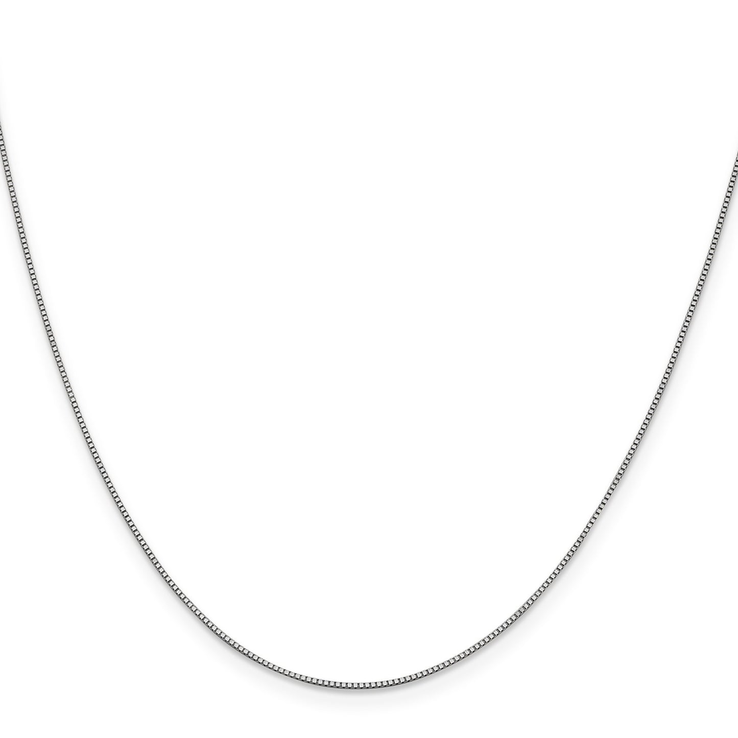GC 14K White Gold 20 inch .7mm Box with Lobster Clasp Chain