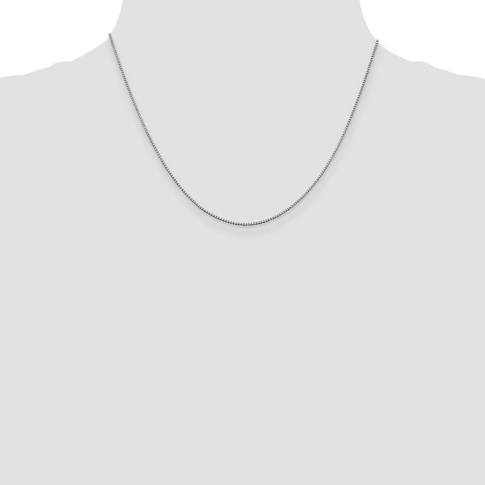 GC 14K White Gold 18 inch .95mm Box with Lobster Clasp Chain