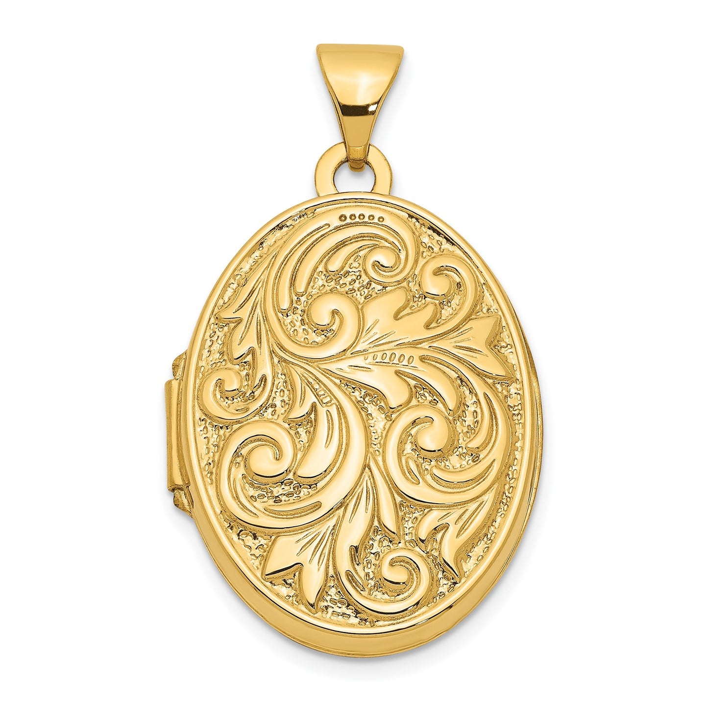 GL 14k Love You Always Swirl Reversible Locket