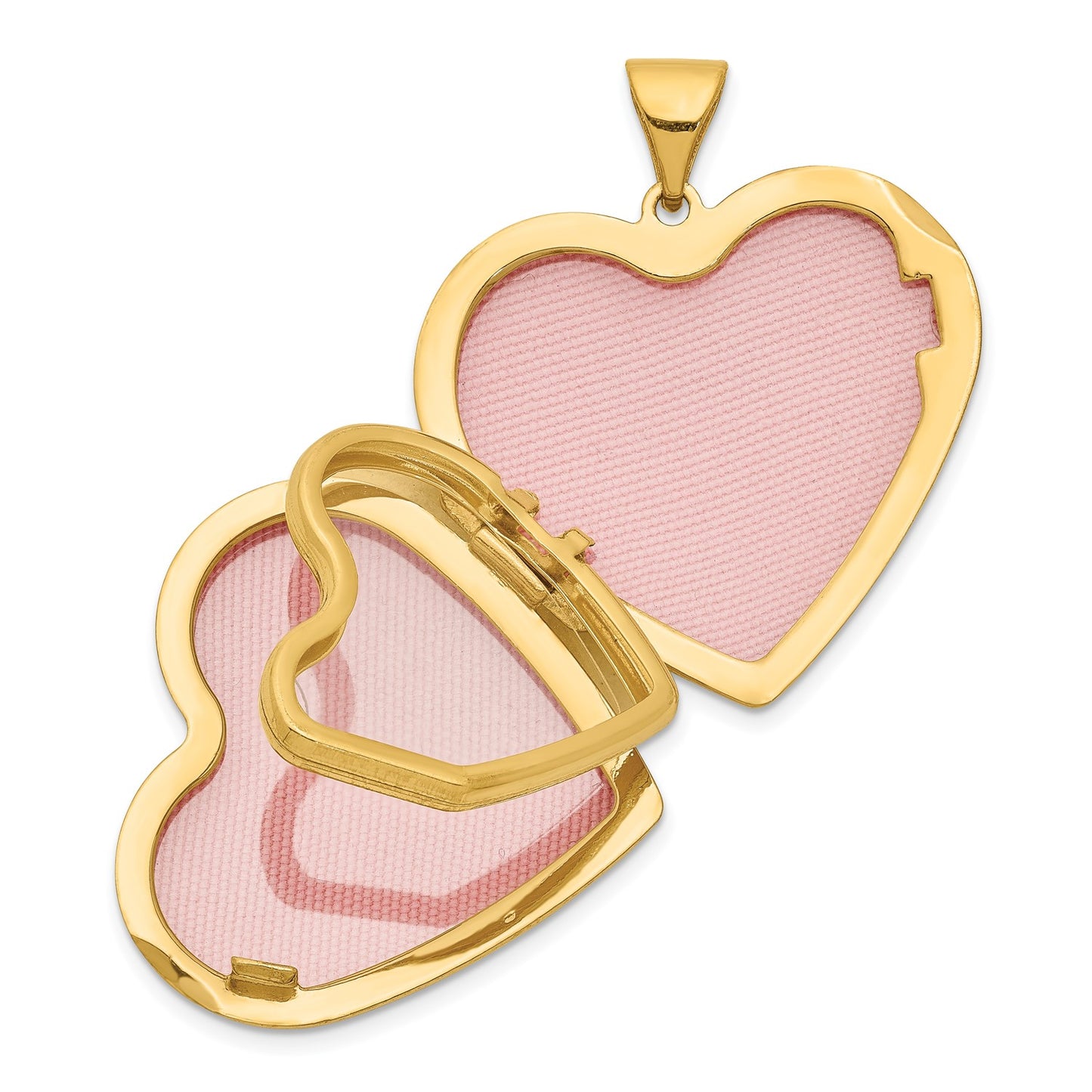 DL 14k Diamond Floral Family Heart Locket