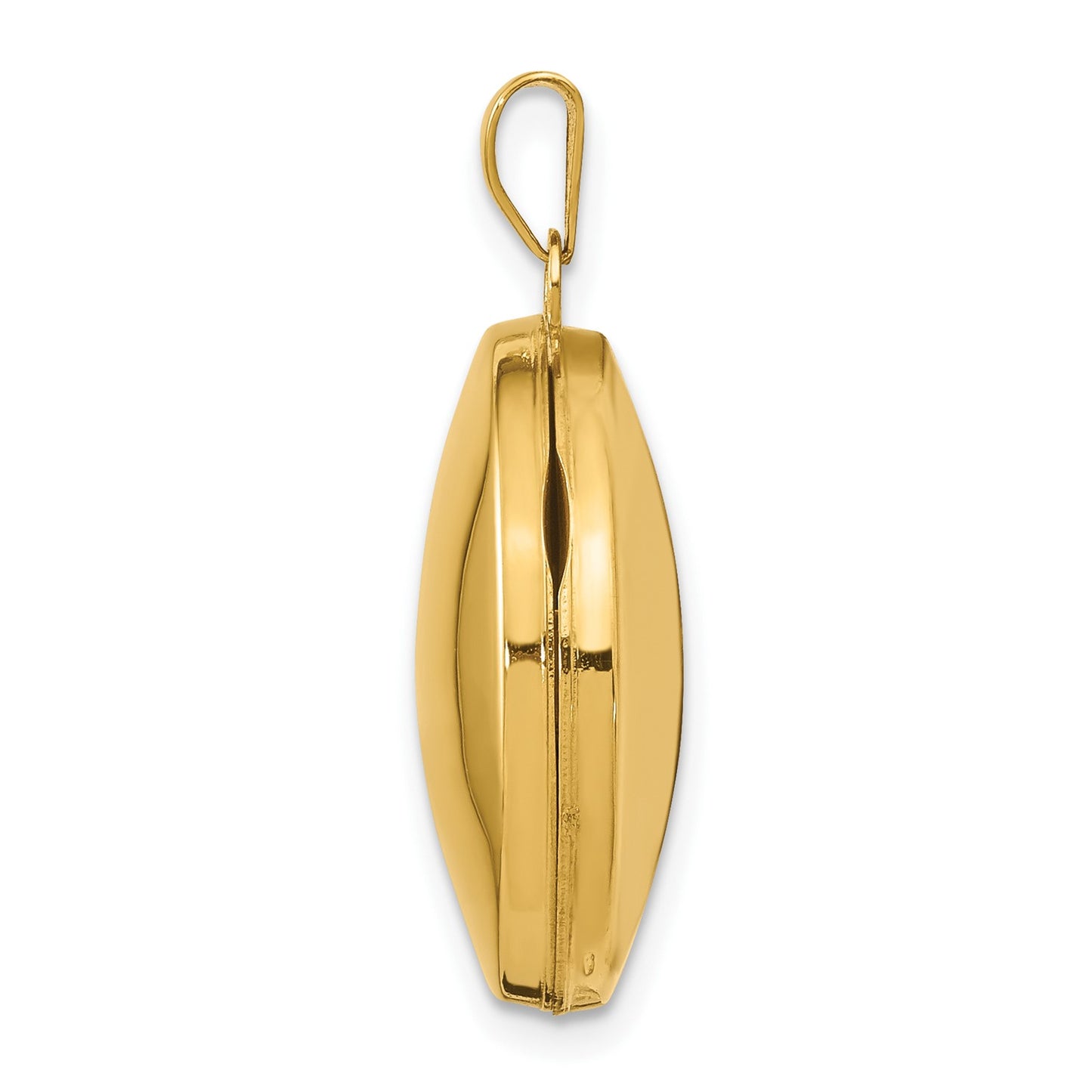 GL 14ky 20mm Round Plain Domed Locket
