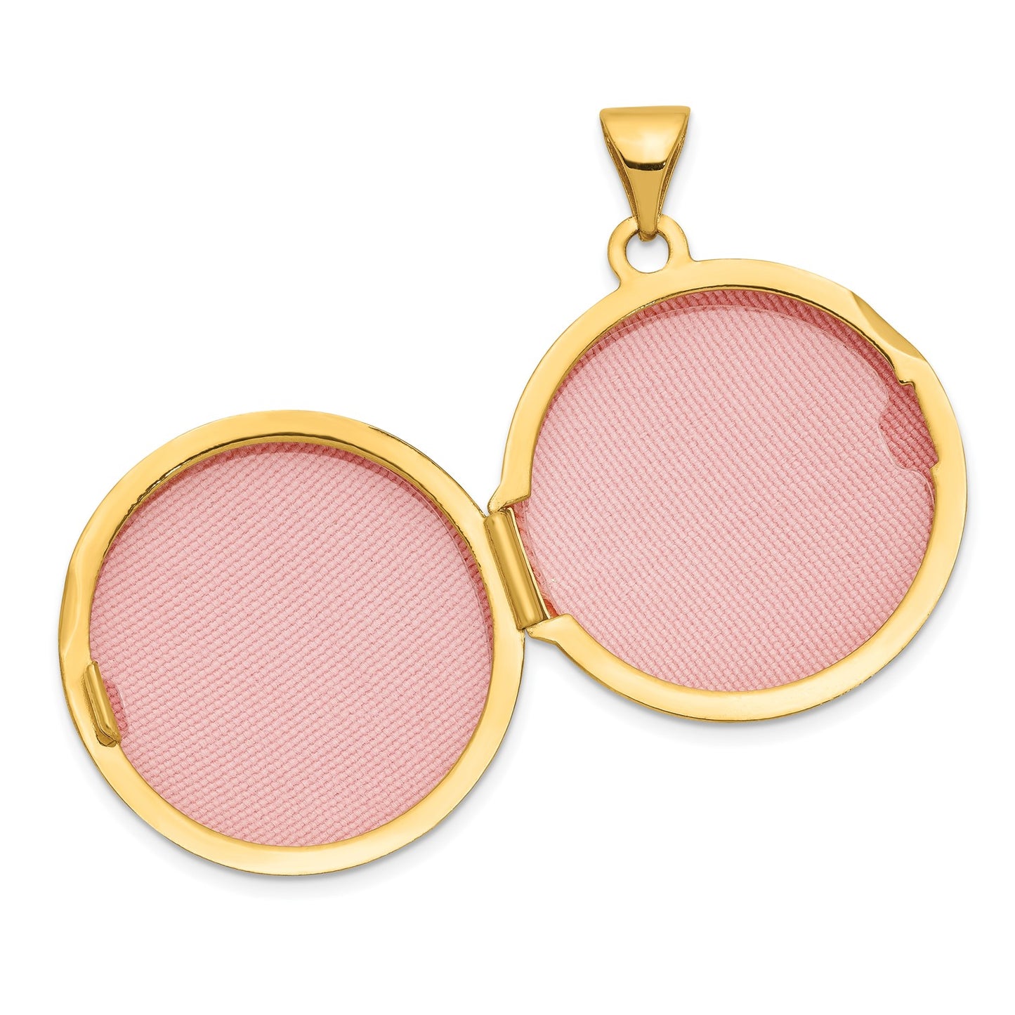 GL 14ky 20mm Round Plain Domed Locket