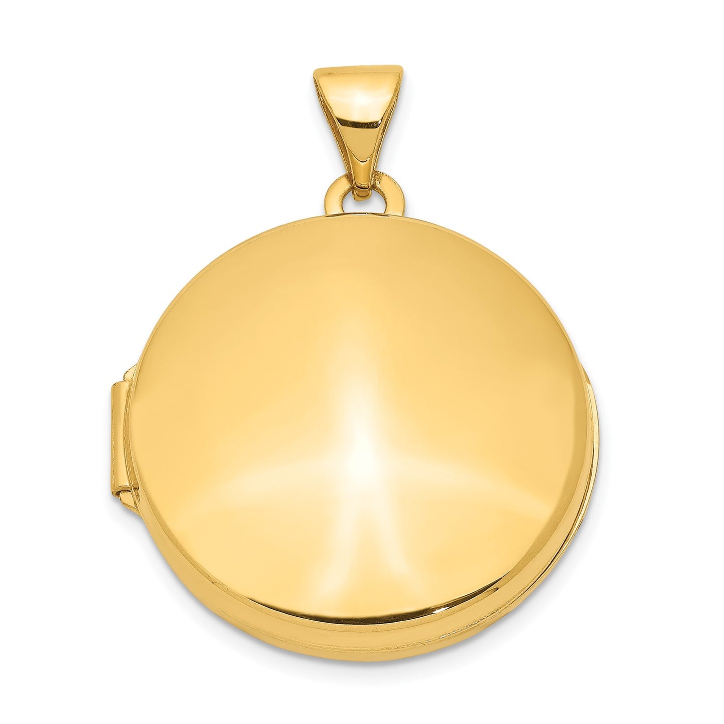 GL 14ky 20mm Round Plain Domed Locket