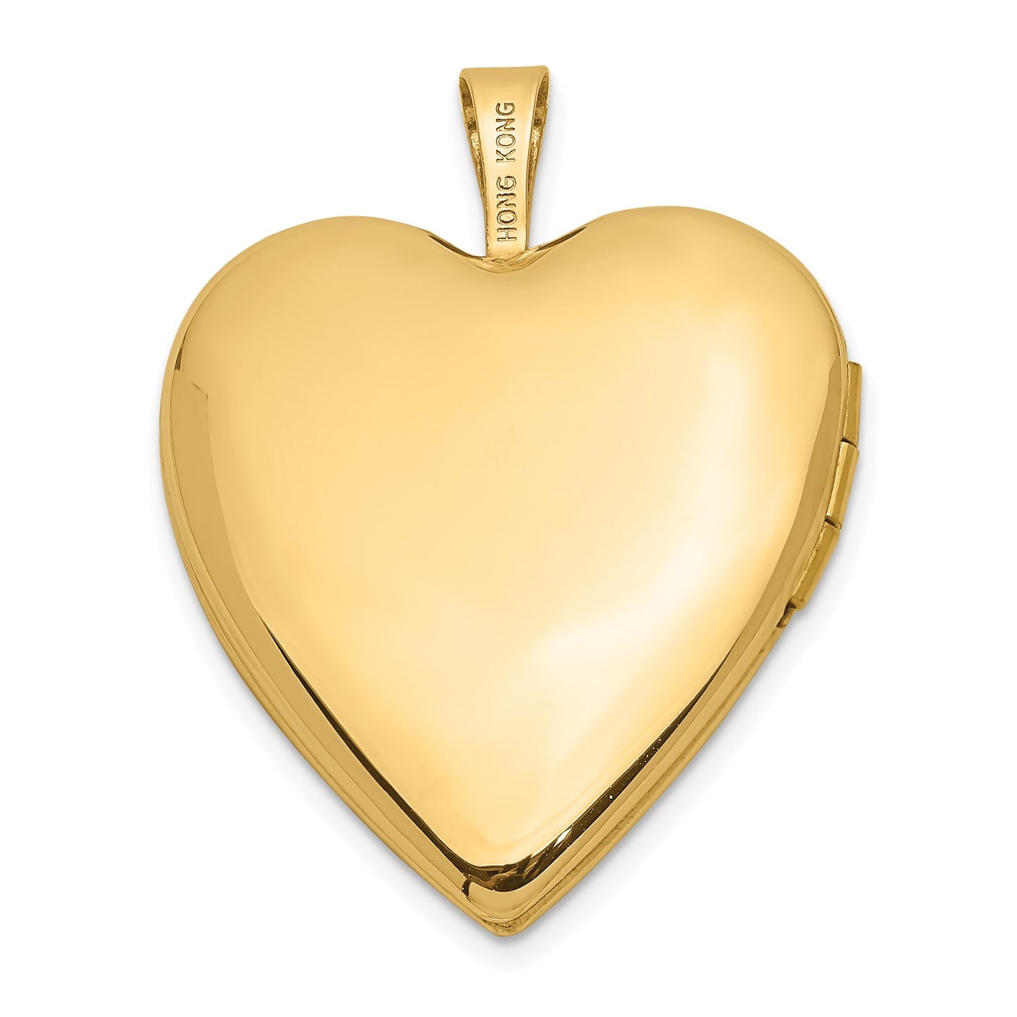 DL 14ky 20mm Diamond Satin & D/C Cross Heart Locket