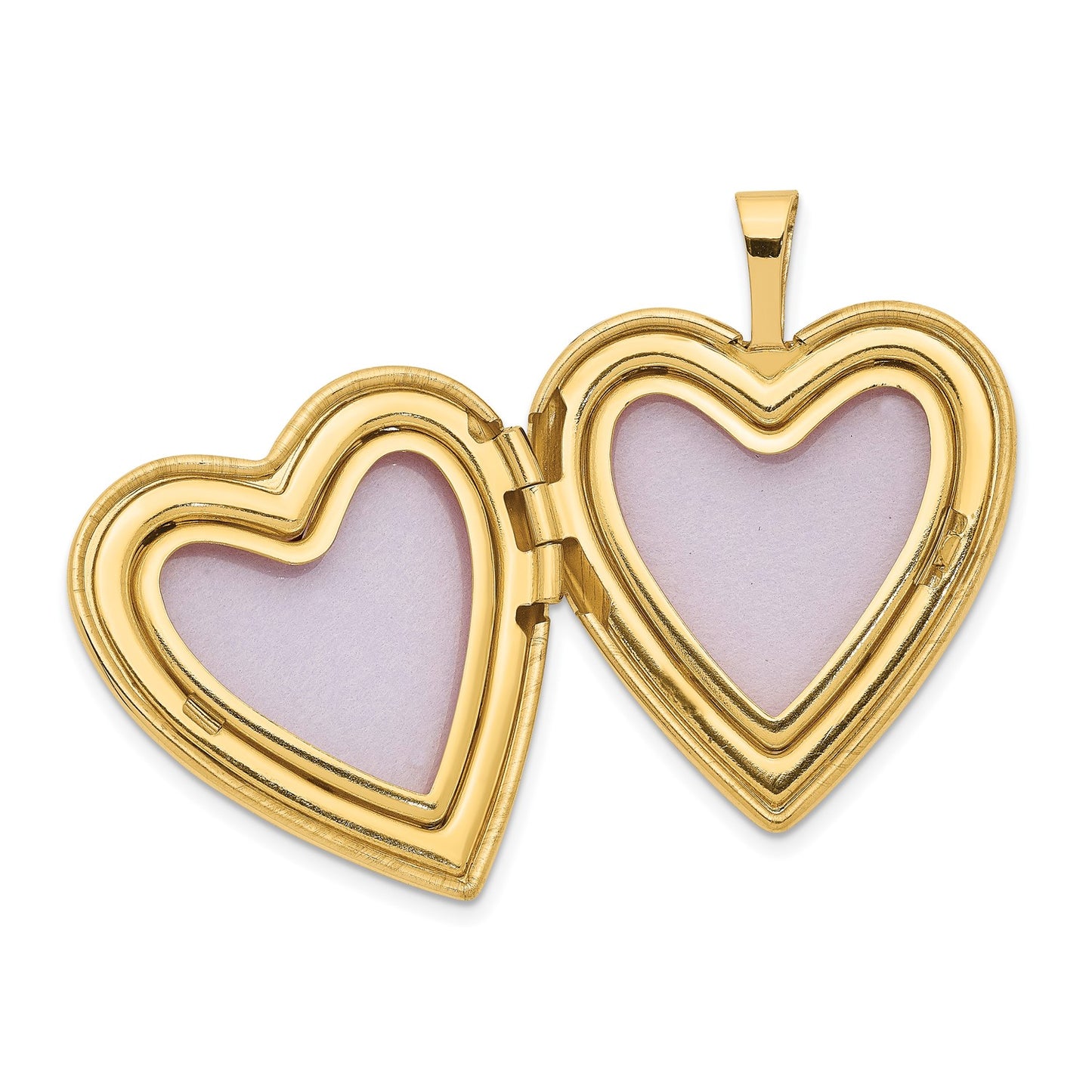 GL 14K 20mm Diamond Heart Locket