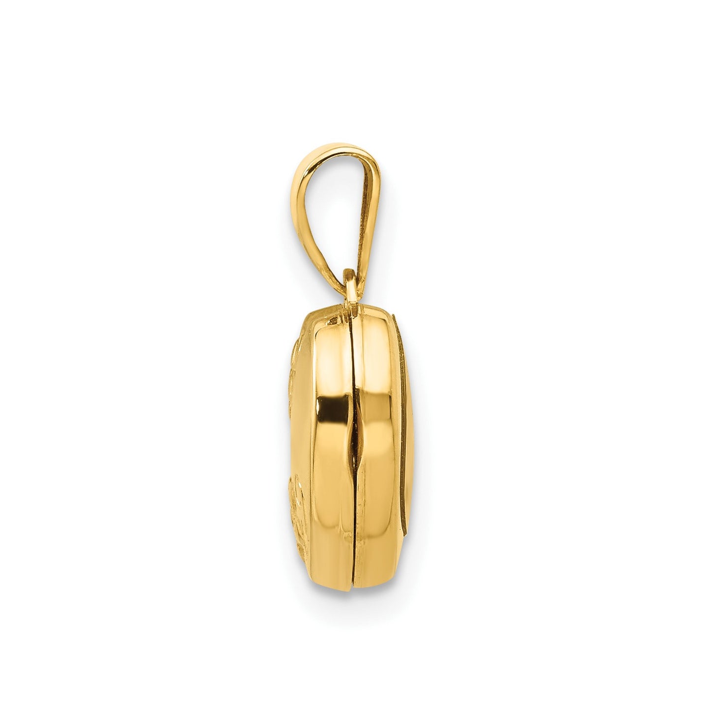 GL 14k Yellow Gold Floral Heart Locket