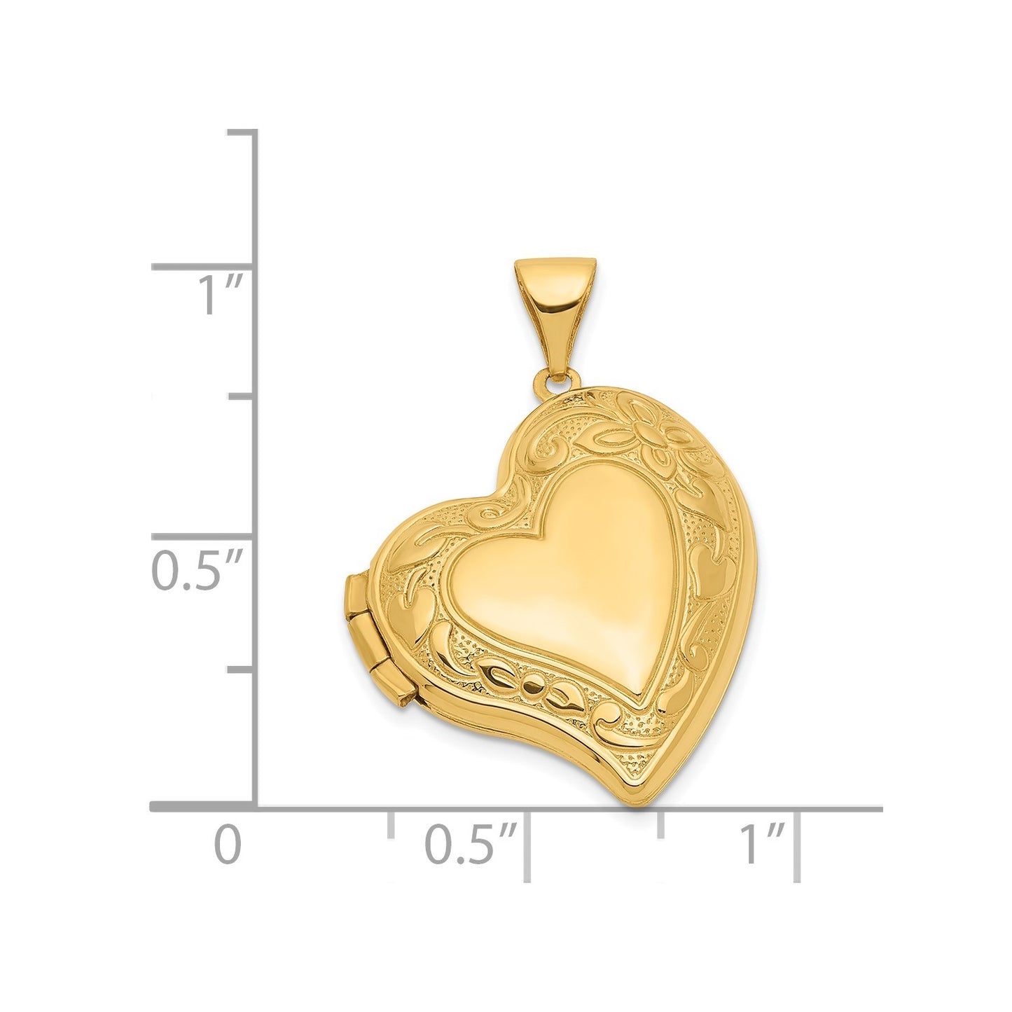 GL 14k Fancy Heart Locket