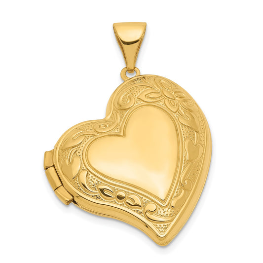 GL 14k Fancy Heart Locket