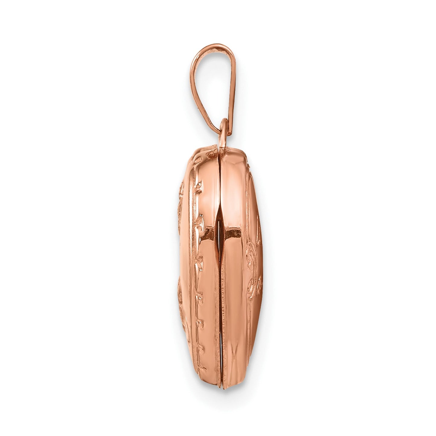 GL 14k Rose Gold 15mm Reversible Heart Locket