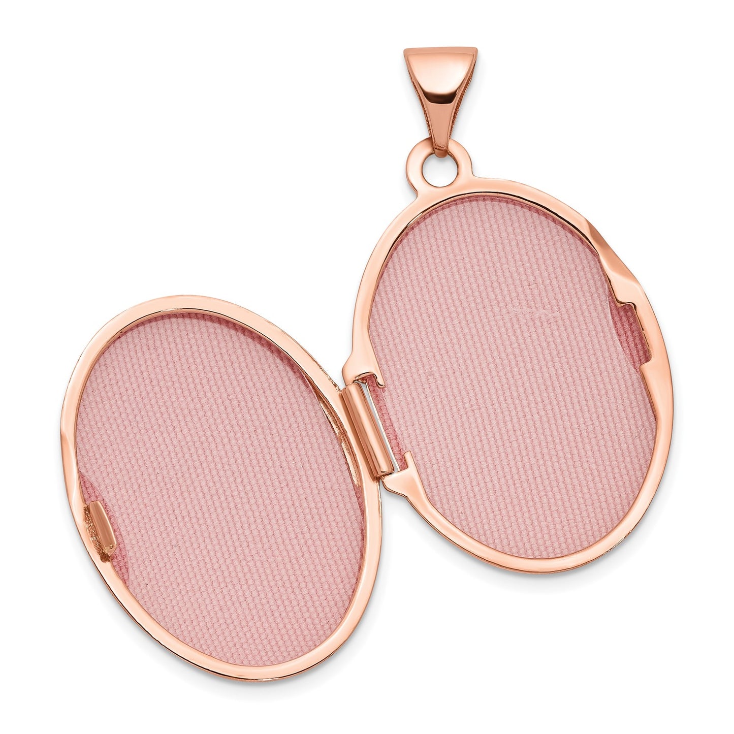 GL 14k Rose Gold Scroll Design 21mm Oval Locket