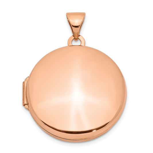 GL 14k Rose Gold 20mm Round Locket