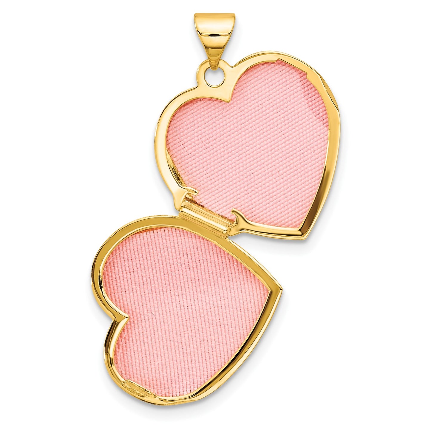 GL 14K and White Rhodium Diamond 18mm Always My Mom Heart Locket