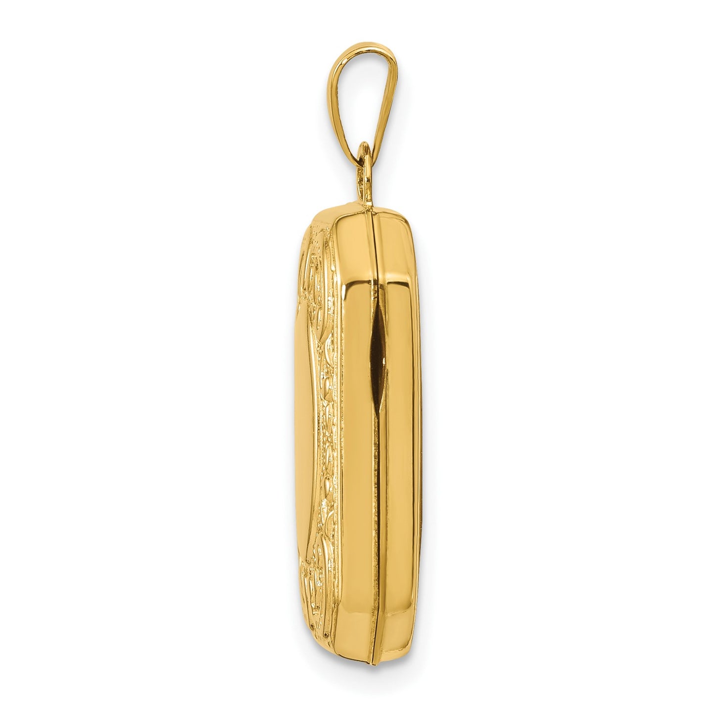 GL 14k Yellow Gold Fancy Rectangle Locket