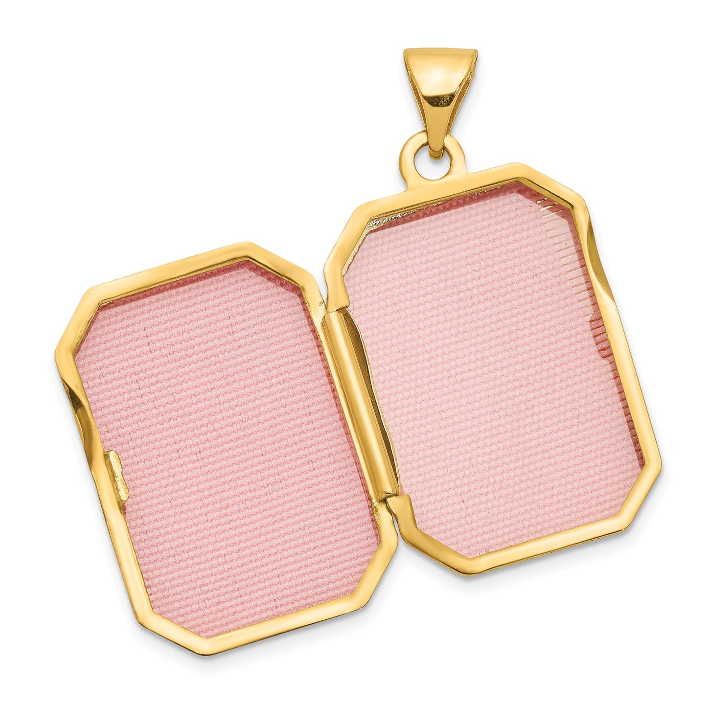 GL 14k Yellow Gold Fancy Rectangle Locket