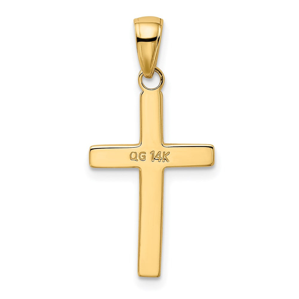 GCM 14k Polished Cross Charm