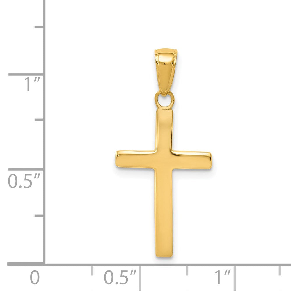 GCM 14k Polished Cross Charm
