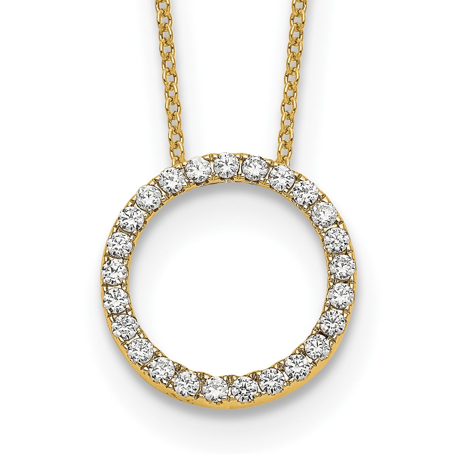 Yellow Gold Lab Grown Diamond Necklaces