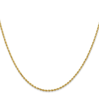 10K 1.65-1.68mm Solid D/C Light Rope Chain - Legacy Of The Heart