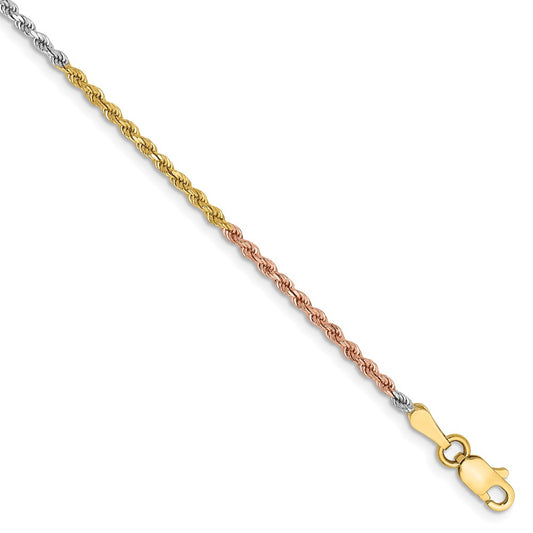 10k Tri-Color 1.75mm D/C Rope Chain