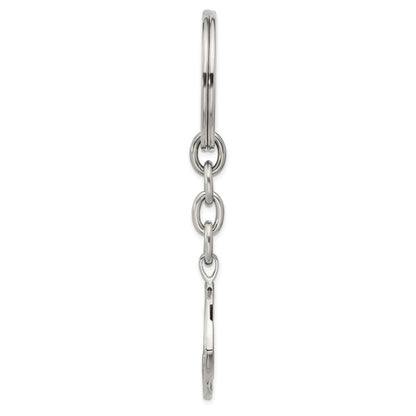 IBGoodman Stainless Steel Antiqued Celtic Cross Design Key Chain
