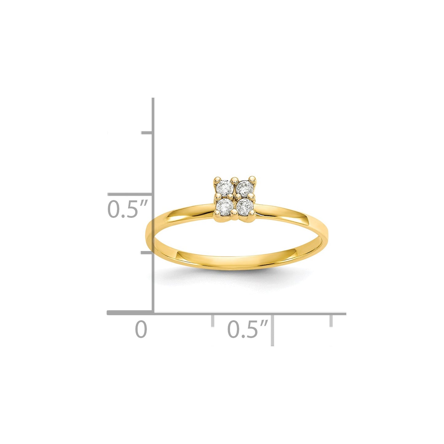 10k CZ Promise Ring