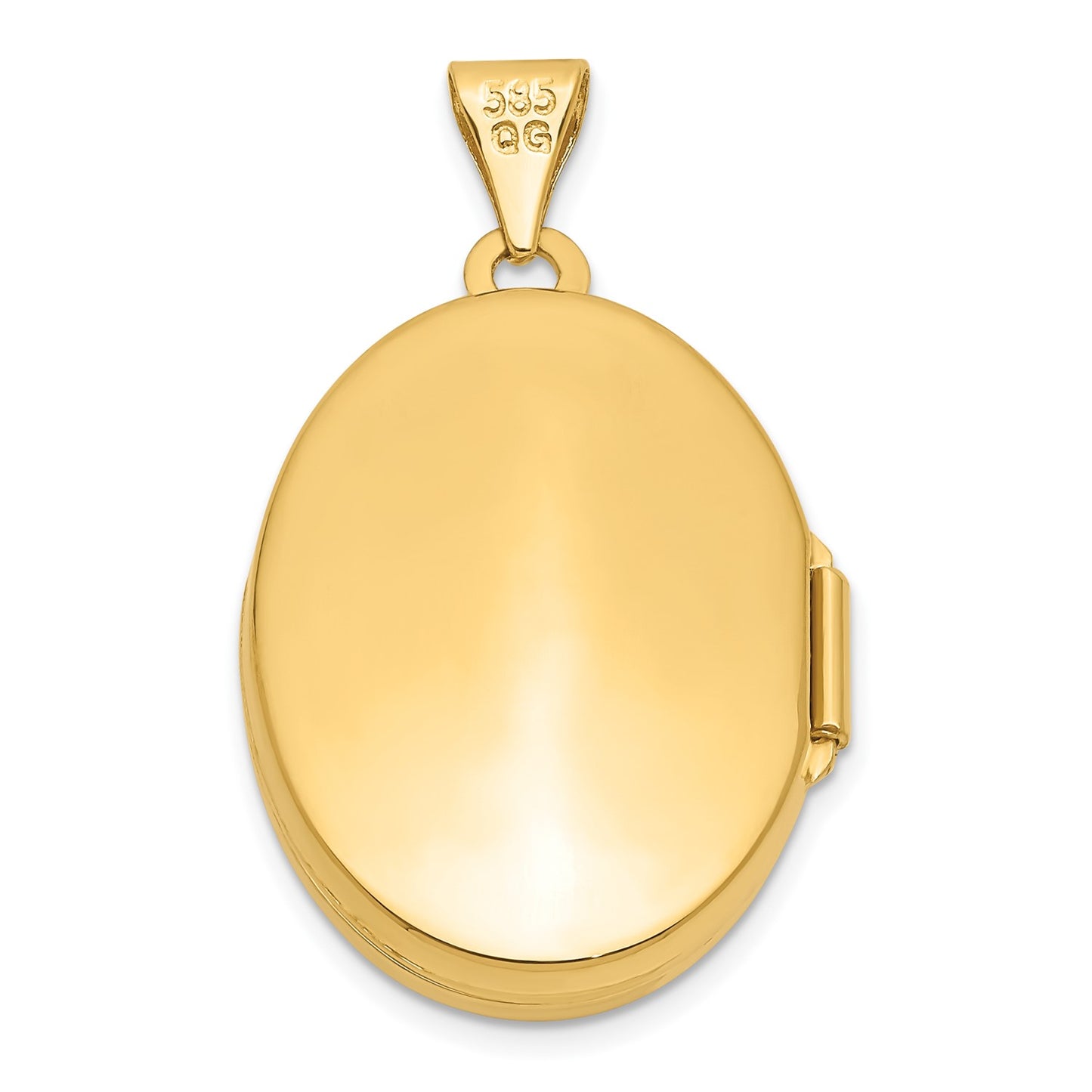 10ky Polished Oval Locket