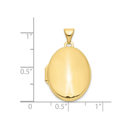 10ky Polished Oval Locket