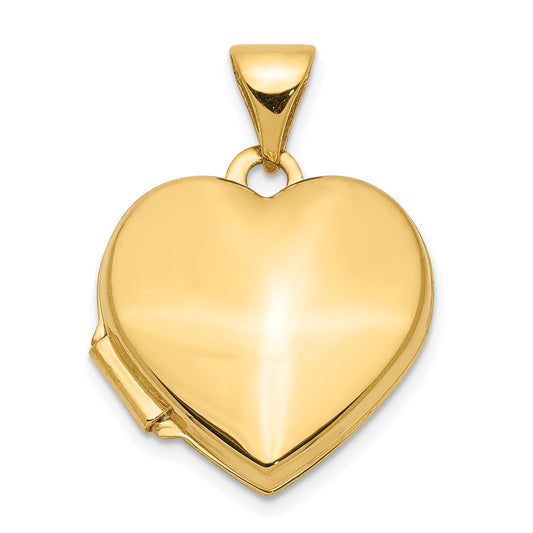 10k Plain Heart Locket