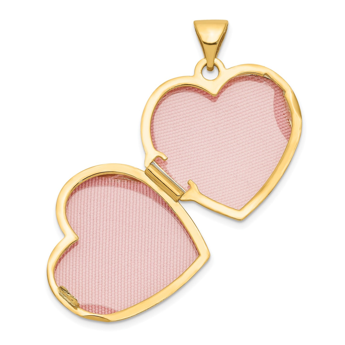 10k Double Heart Locket