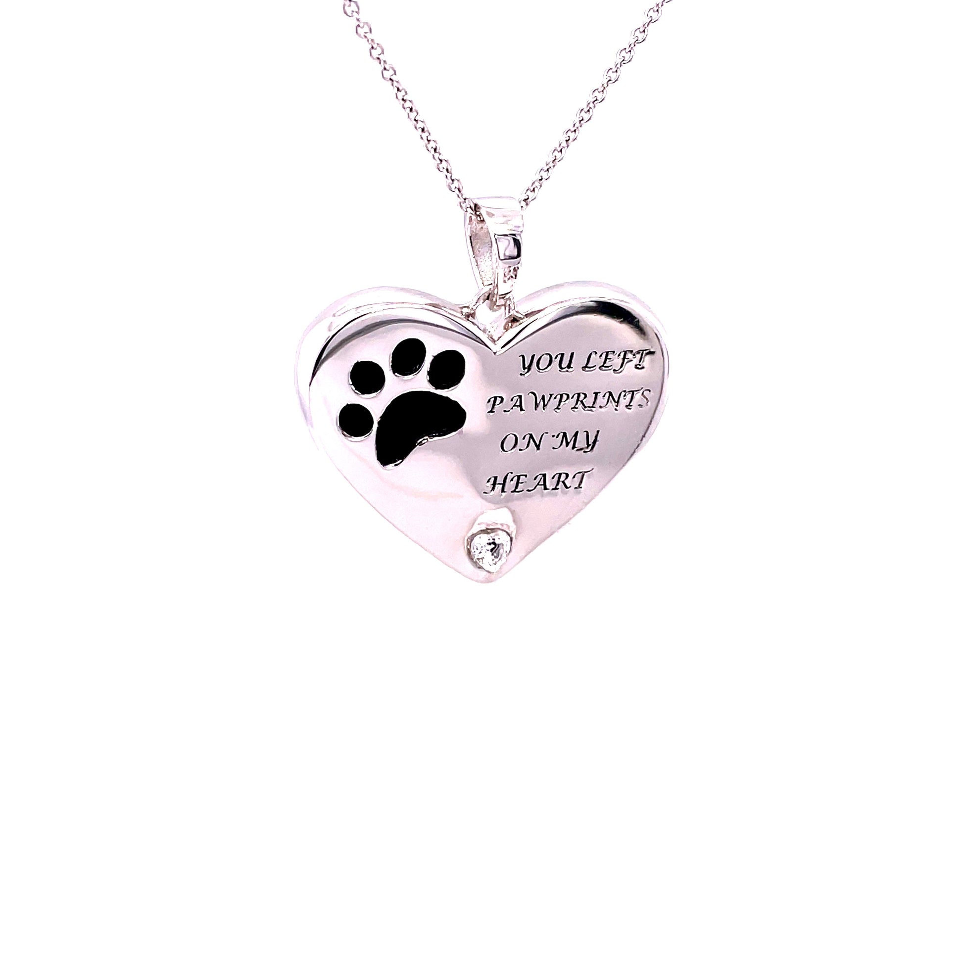 You Left Pawprints On My Heart Ash Holder - deborahjbirdoesdesigns