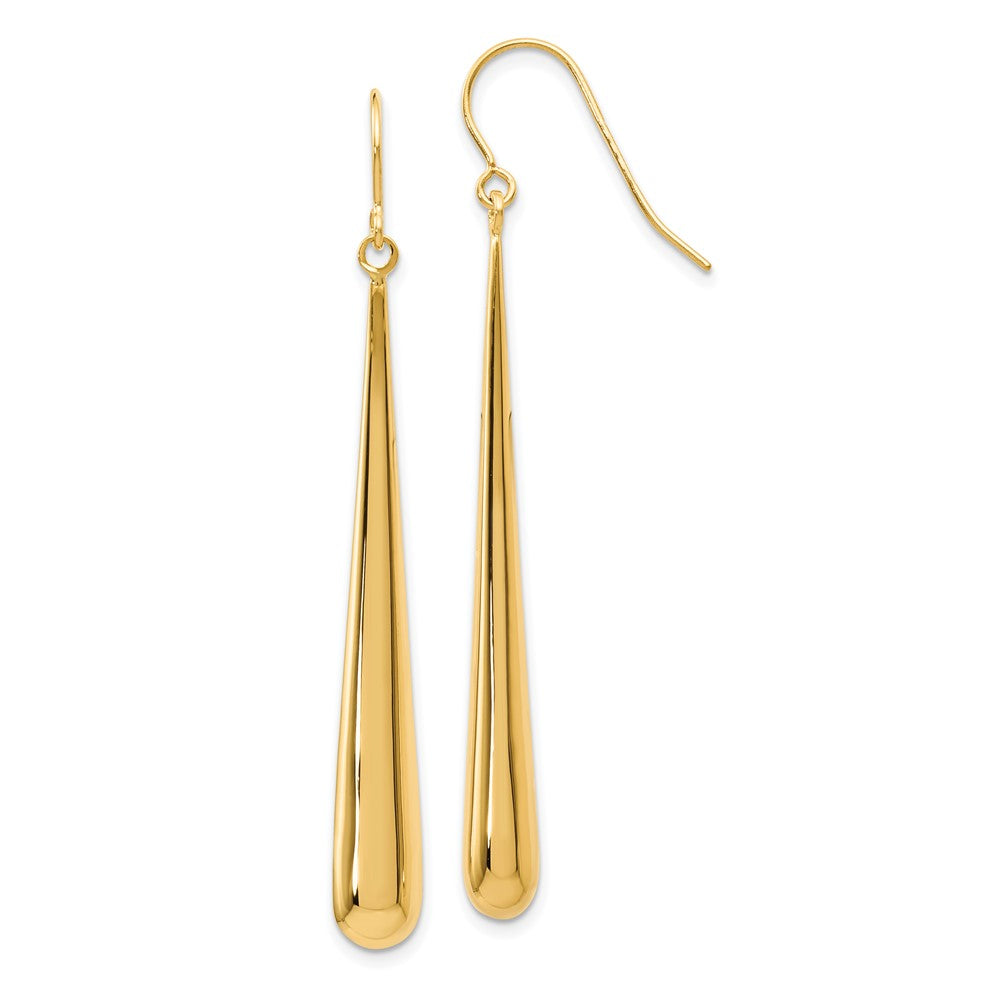 GE 14K Polished Shepherd Hook Earrings