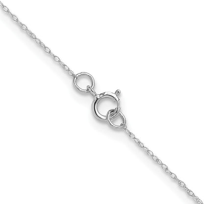 GC 14k White Gold .4 mm Carded Cable Rope Chain