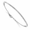 LGWB 14k White Gold 1/2 carat Lab Grown Diamond VS/SI+ G+ Complete Bangle Bracelet