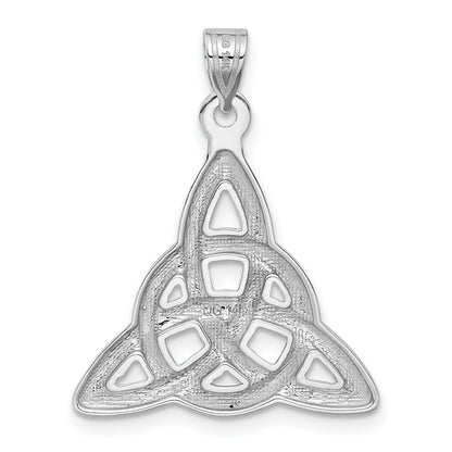 GP 14k White Gold Polished Trinity Knot Pendant