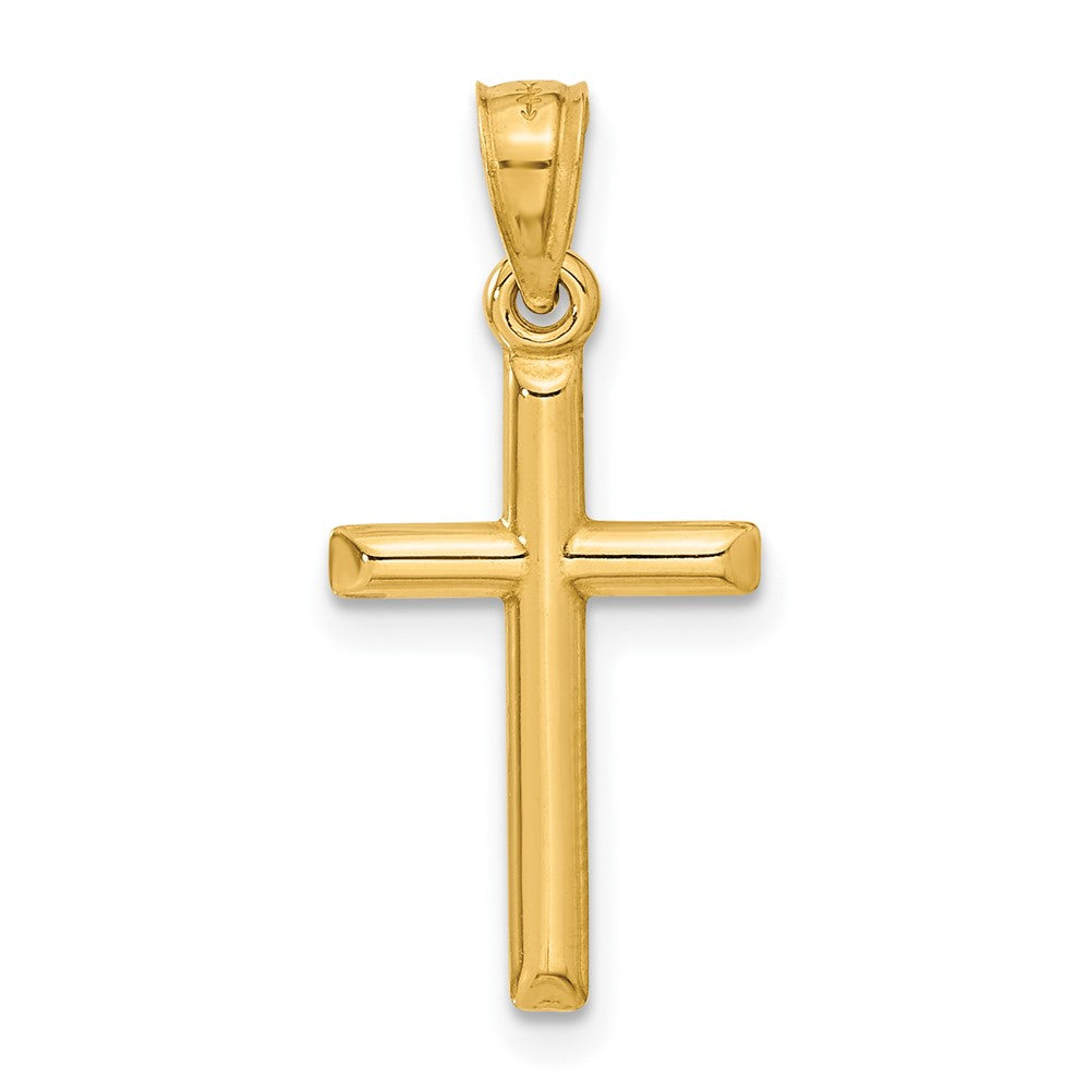 GP 14k Polished Hollow Cross Pendant