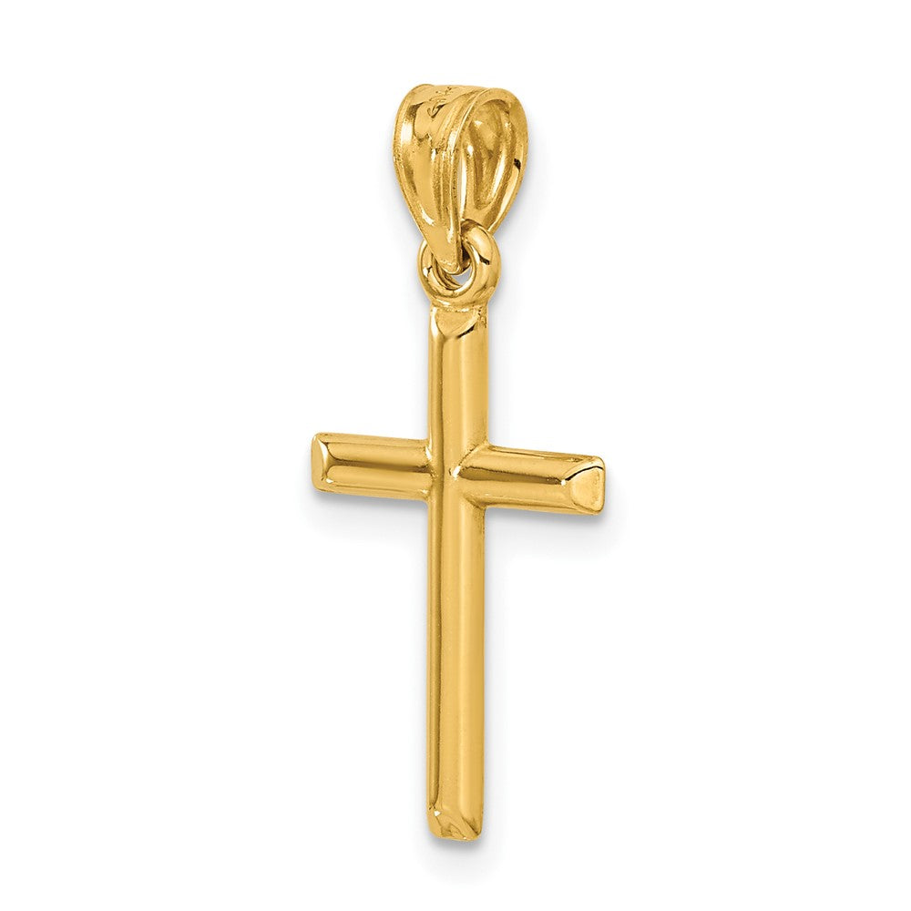 GP 14k Polished Hollow Cross Pendant
