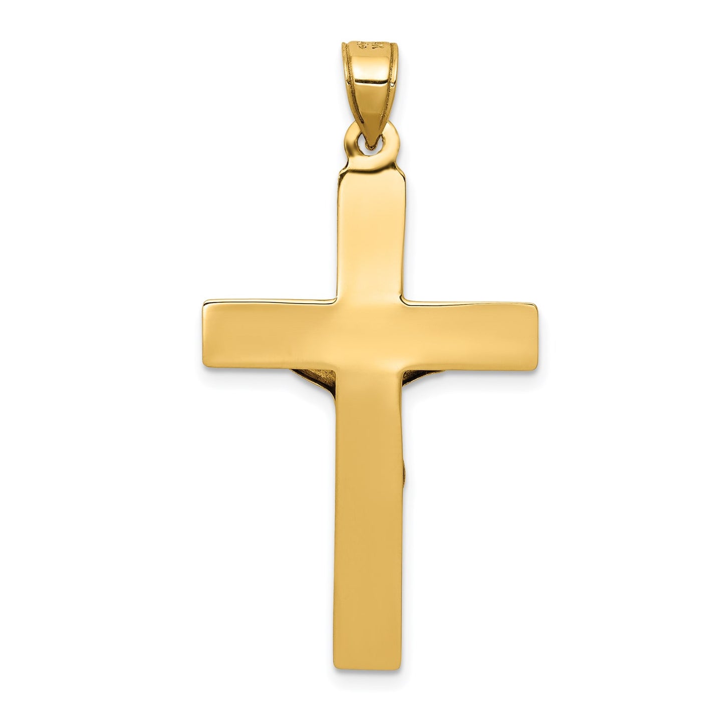 14k Polished Crucifix Pendant