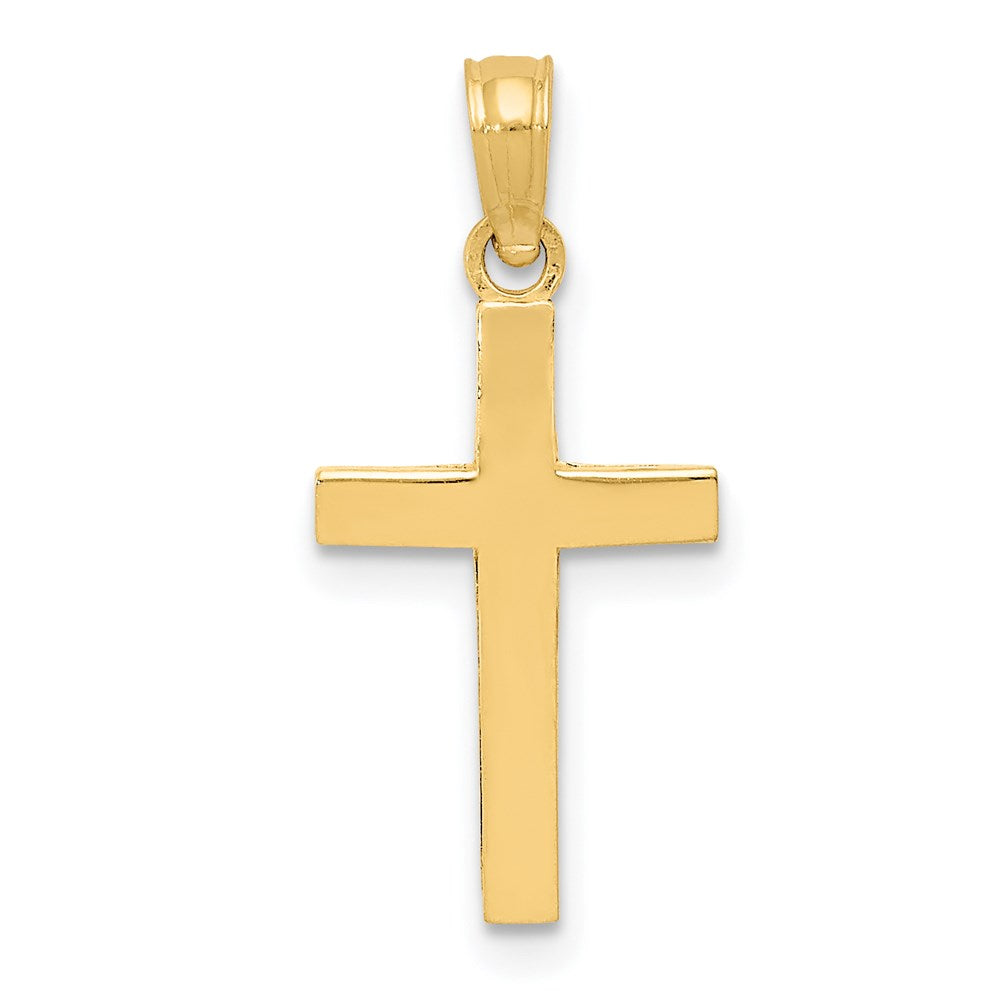 GCM  14k Beveled Cross Charm