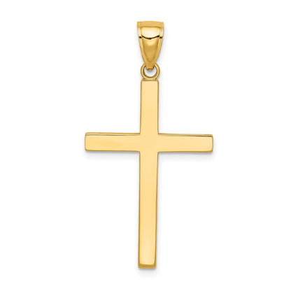 14K Solid Reversible Latin Cross Pendant