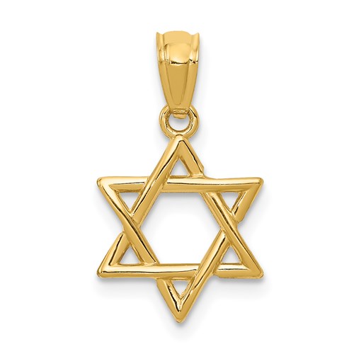 GP 14k Polished Star of David Pendant