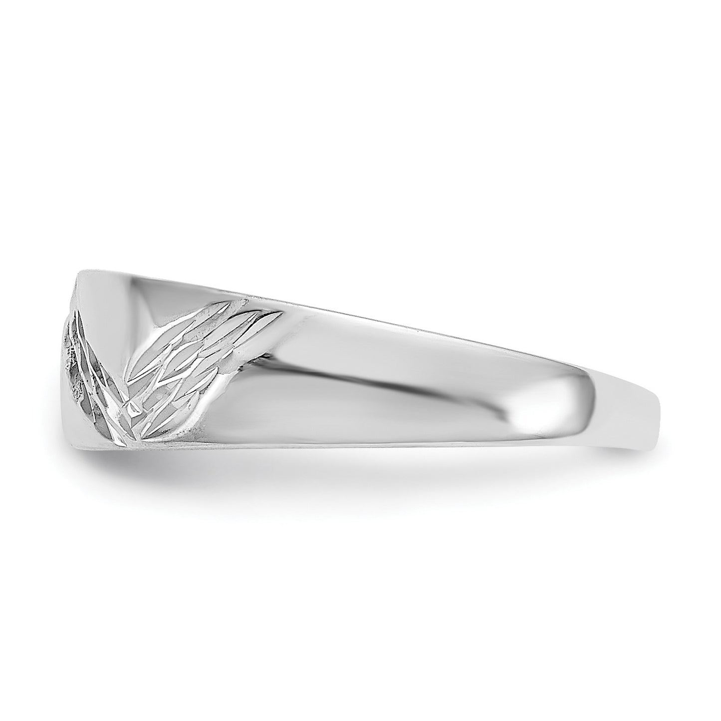 14k White Gold Fancy Toe Ring