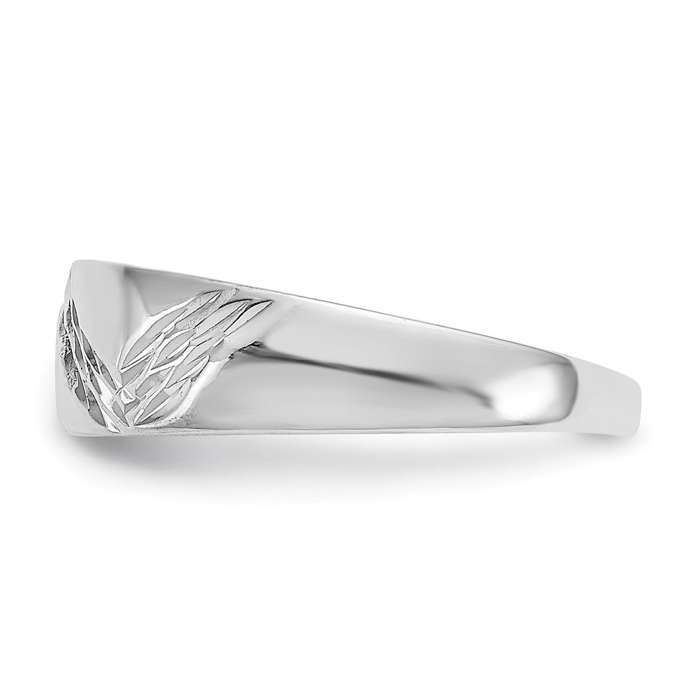 GR 14k White Gold Fancy Toe Ring