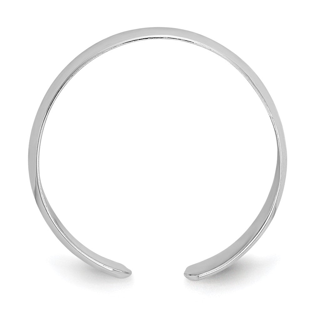 GR 14k White Gold High Polished Toe Ring