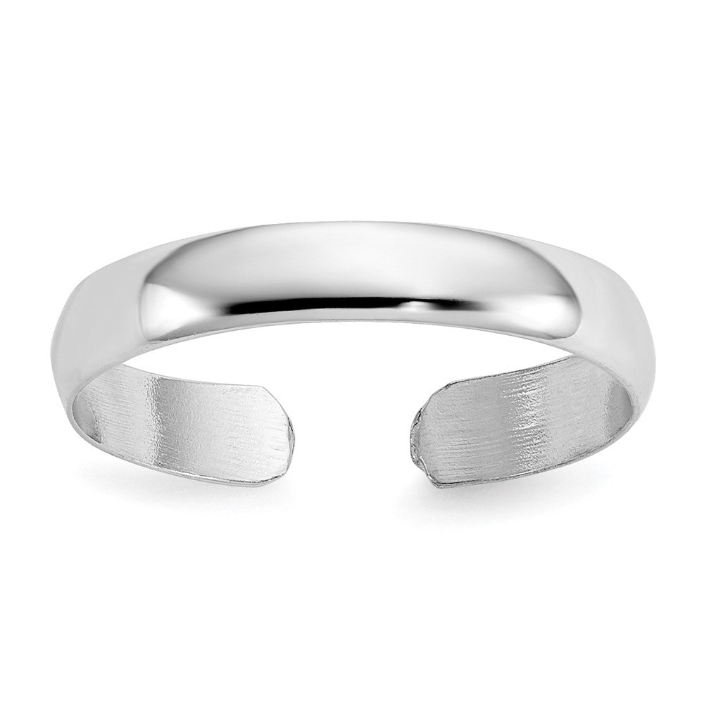 GR 14k White Gold High Polished Toe Ring