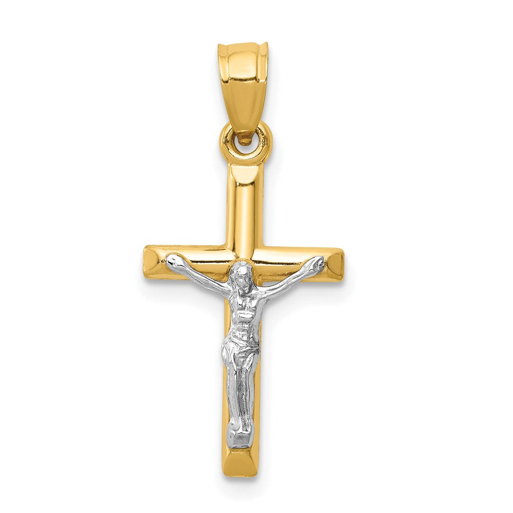 GP 14k Two-tone Hollow Crucifix Charm