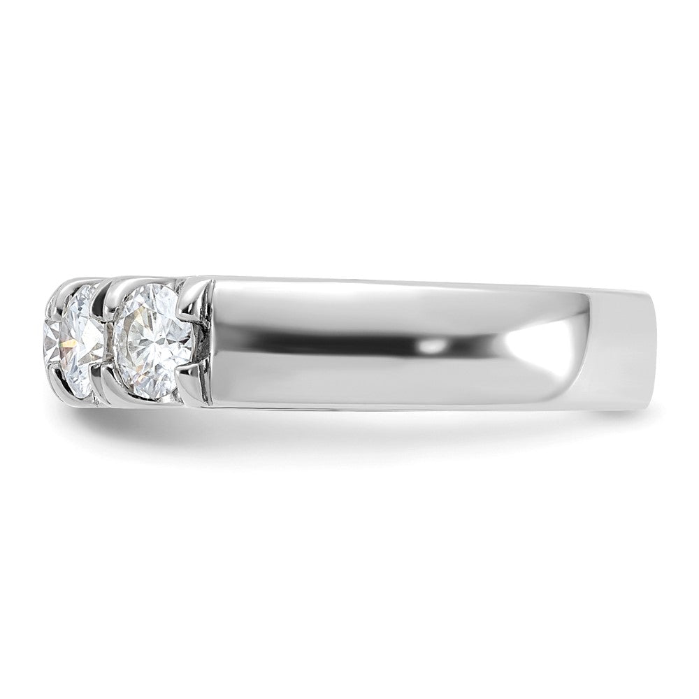 14kw Gold 1ct. 5 Stone G H I True Light Moissanite Band