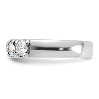 14kw Gold 1.50ct. 5 Stone Moissanite Band