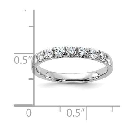 14kw Gold 1/2ct. 7 Stone G H I True Light Moissanite Band