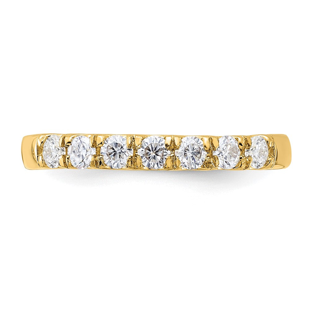 14ky Gold 1.50ct. 7 Stone Moissanite Band